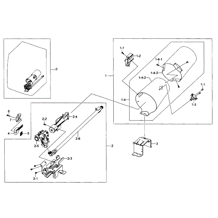 Duct And Burner Diagram and Parts List for DV455GVGSWR AA-00 Samsung Dryer