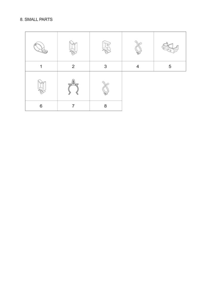 Small Parts Diagram and Parts List for WF42H5200AF A2-11 Samsung Washer