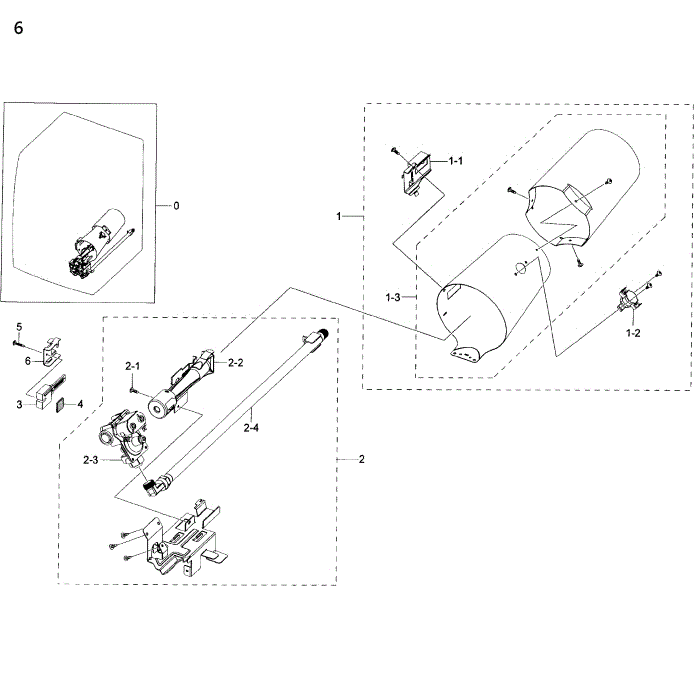 Duct And Burner Diagram and Parts List for DV50K8600GV A3-00 Samsung Dryer