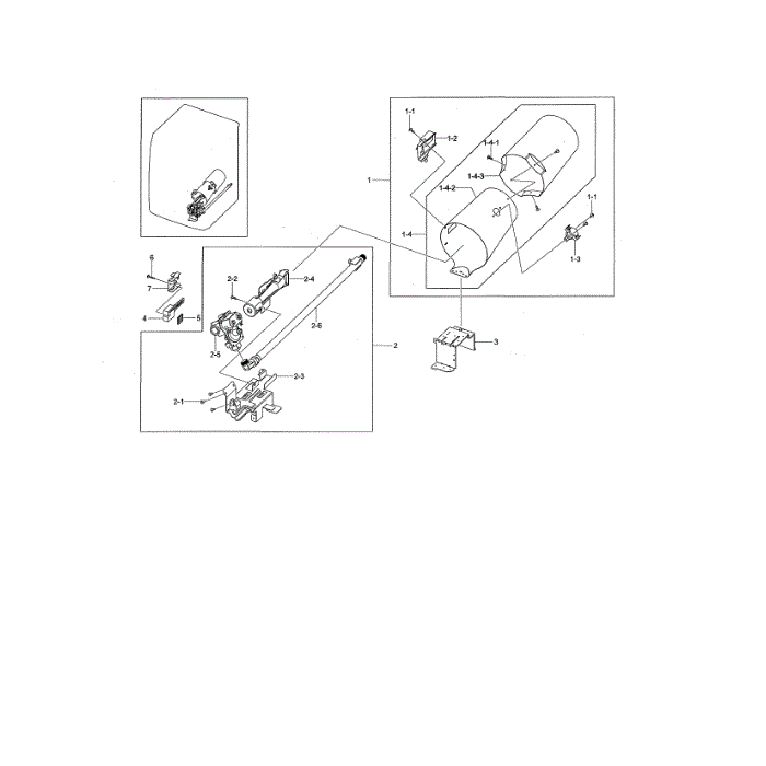 Duct And Burner Diagram and Parts List for DV476GTHASU A1-01 Samsung Dryer