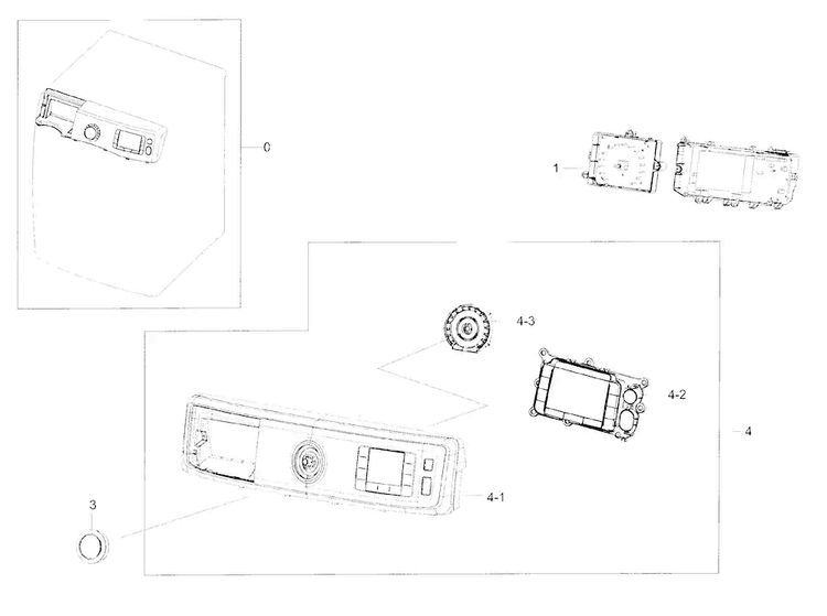 Control Panel Diagram and Parts List for WF56H9100AG A2-0000 Samsung Washer