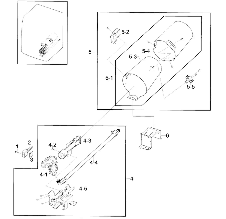 Burner Assy Diagram and Parts List for DV206AGS XAA-0000 Samsung Dryer