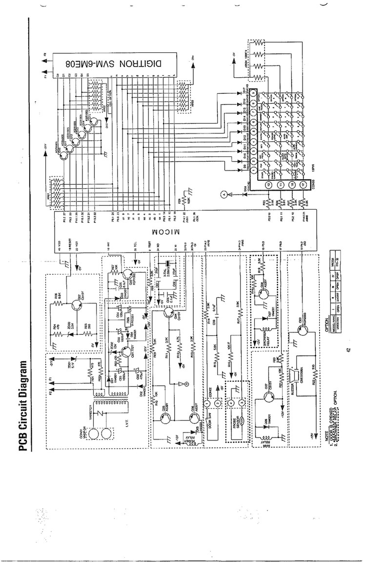 Pcb Circuit Diagram Diagram and Parts List for MW3580T XAA Samsung Microwave