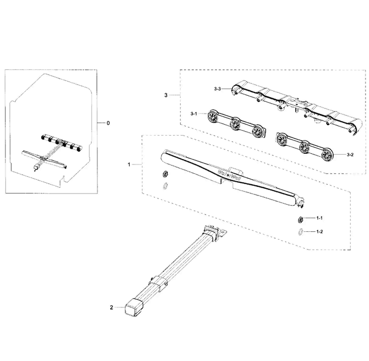 Motion Assy Diagram and Parts List for DW80H9950US AA-0000 Samsung Dishwasher