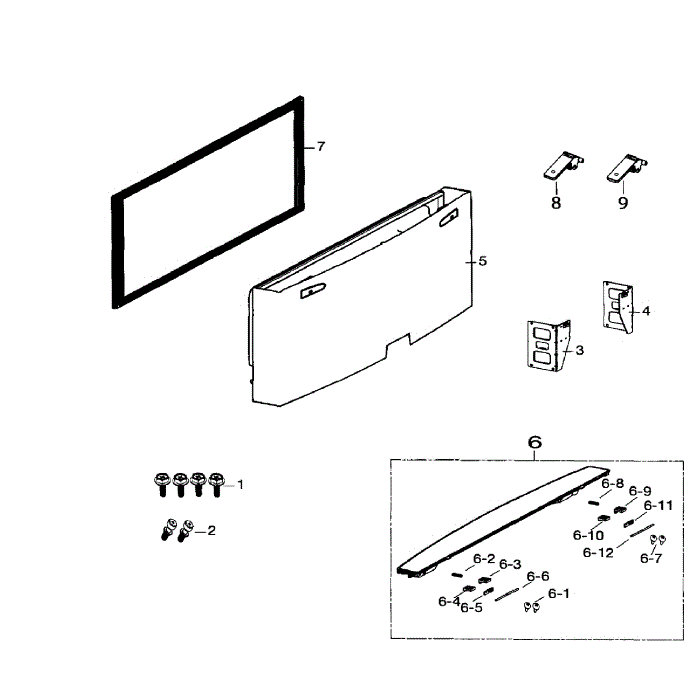 Door Freezer Diagram and Parts List for RF260BEAESR AA-02 Samsung Refrigerator