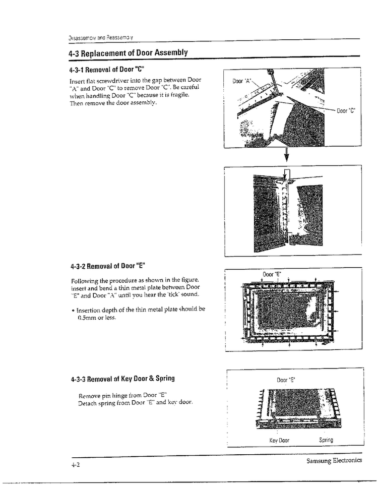 Disassembly/reassembly Page 2 Diagram and Parts List for MW8490W XAA Samsung Microwave