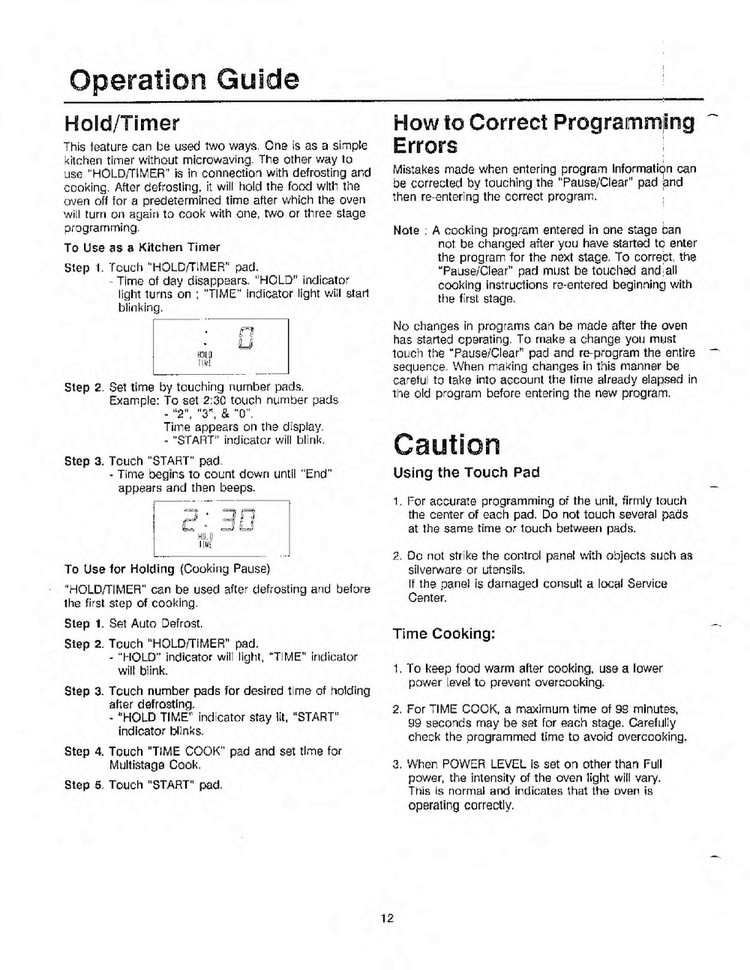 Operation Guide Page 6 Diagram and Parts List for MW5720W XAA Samsung Microwave