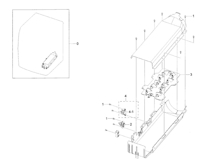 Duct Heater Diagram and Parts List for DV42H5200EF A3-0000 Samsung Dryer