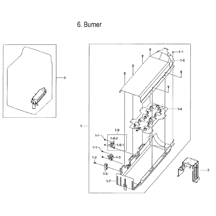 Heater Assembly Diagram and Parts List for DVE52M7750V A3-00 Samsung Dryer