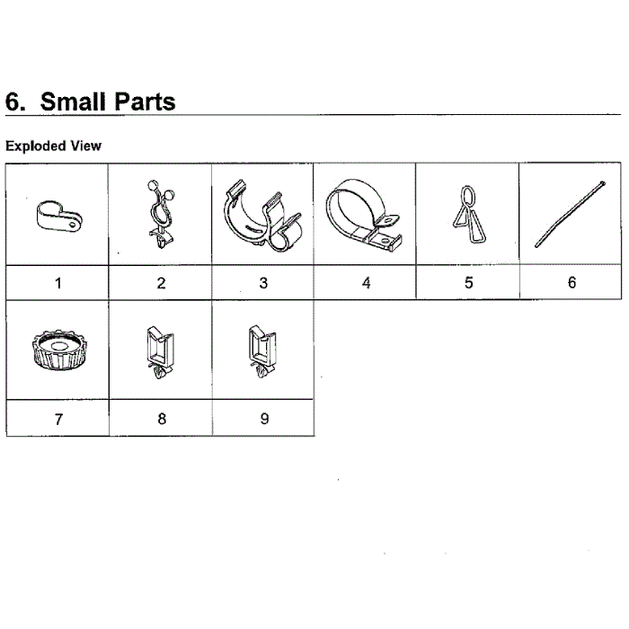 Small Diagram and Parts List for WA40J3000AW AA-12 Samsung Washer