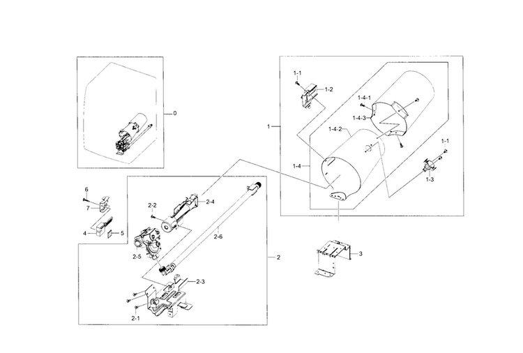 Duct & Burner Diagram and Parts List for DV331AGR XAA-0001 Samsung Dryer