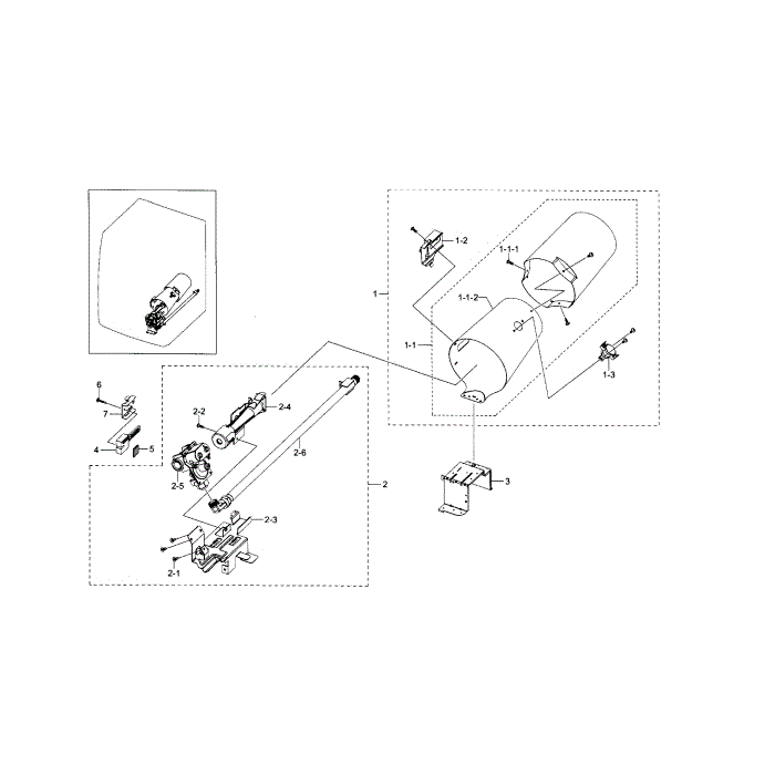 Duct And Burner Diagram and Parts List for DV433GTGJWR A1-01 Samsung Dryer