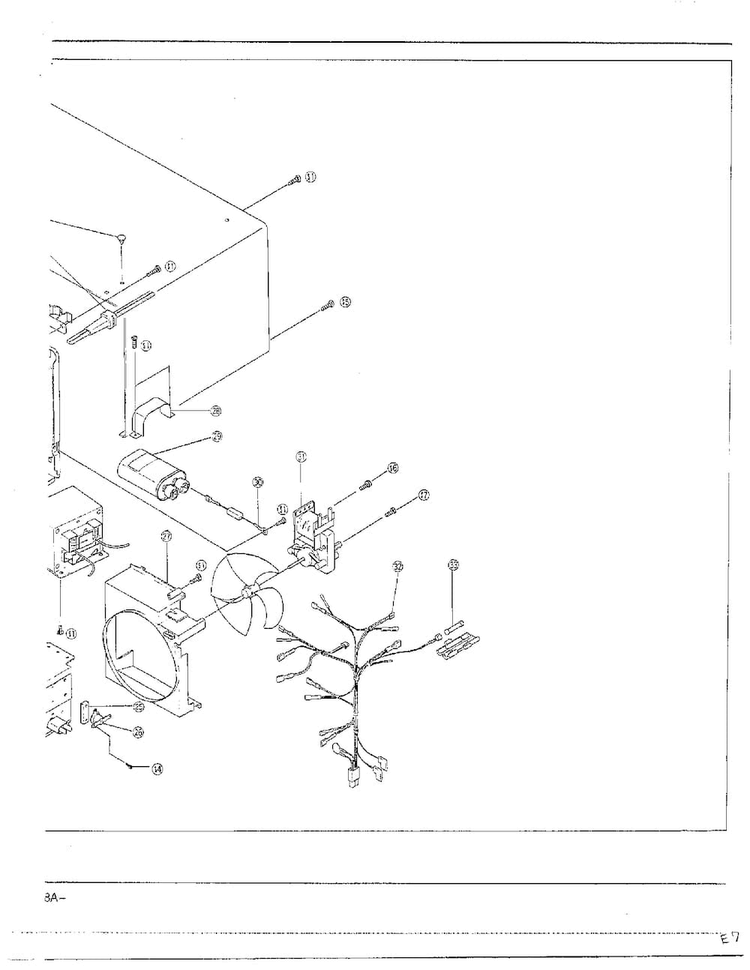 Complete Microwave Assembly Page 2 Diagram and Parts List for MW2170U XAA Samsung Microwave