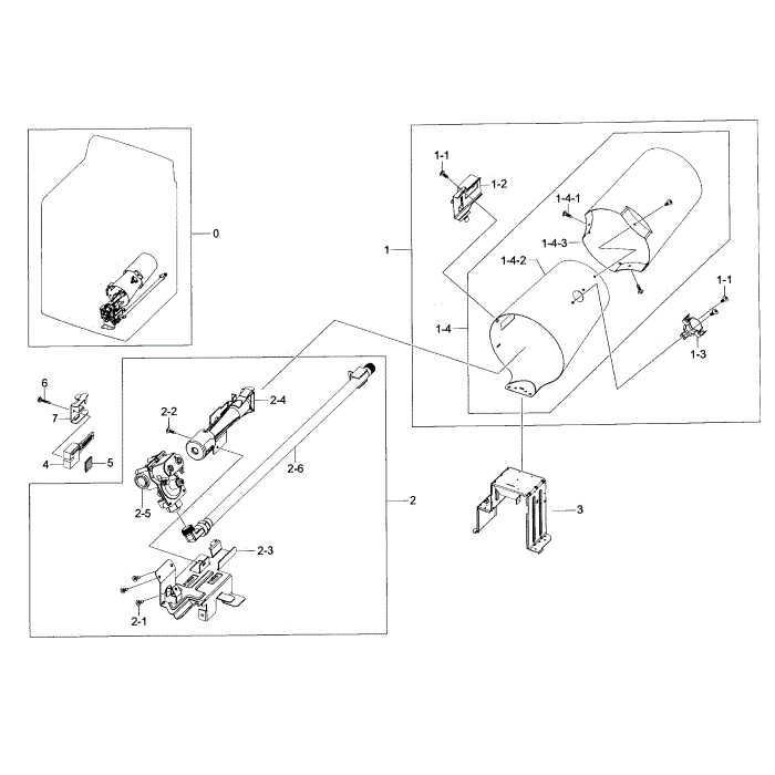 Duct Heater Diagram and Parts List for DV40J3000GW A2-00 Samsung Dryer