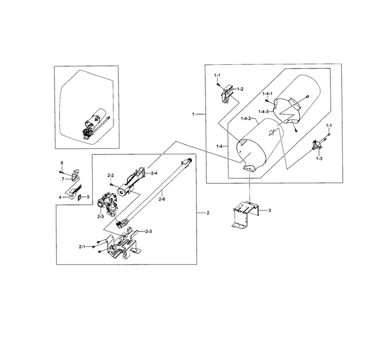 Duct & Burner Diagram and Parts List for DV5471AGP XAA-0002 Samsung Dryer