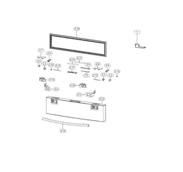 Conv Door Diagram and Parts List for RF4287HAWP XAA-0000 Samsung Refrigerator