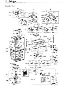 Fridge Diagram and Parts List for RF28K9580SR AA-0001 Samsung Refrigerator