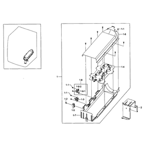 Heater Assembly Diagram and Parts List for DV405ETPASU AA-0000 Samsung Dryer