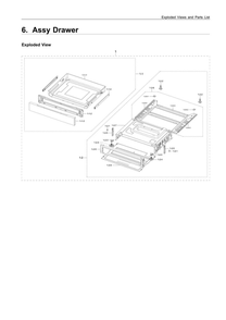 Drawer Assembly Diagram and Parts List for NX60T8311SS AA-01 Samsung Range