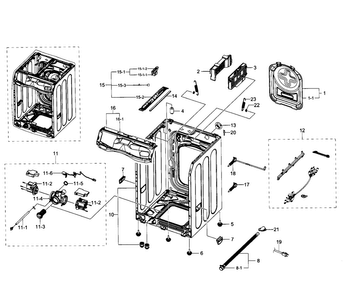 Part Location Diagram of DC93-00149F Samsung Assembly M.GUIDE WIRE HARNES