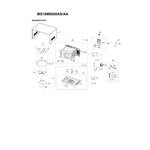Part Location Diagram of DE61-00013D Samsung Mounting Bracket