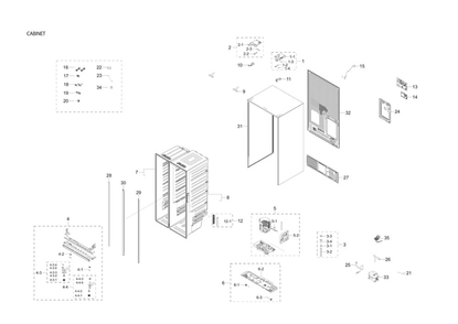 Part Location Diagram of DA62-05545A Samsung Pipe connect-disc