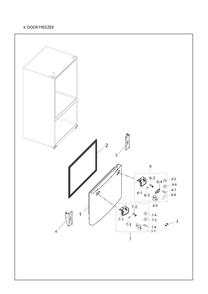 Part Location Diagram of DA67-03331D Samsung Cap handle-fre