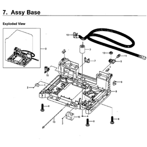 Base Diagram and Parts List for DW80M9960UG AA-0000 Samsung Dishwasher