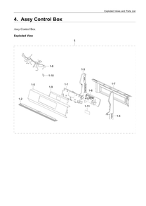 Control Box Assembly Diagram and Parts List for NX60A6511SS AA-01 Samsung Range