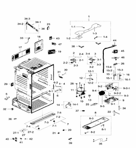 Part Location Diagram of DA92-00593G Samsung Assy pcb main