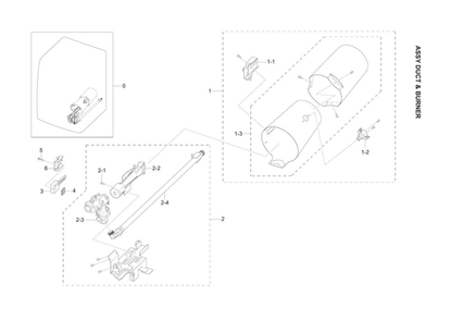 Part Location Diagram of DC62-00201H Samsung Gas Valve