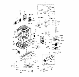 Part Location Diagram of DA64-04152A Samsung Chassis
