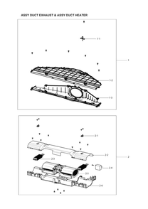 Part Location Diagram of DC61-04374A Samsung Support motor