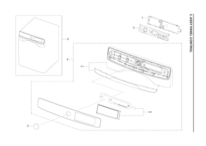 Part Location Diagram of DC64-03921C Samsung Encoder Knob