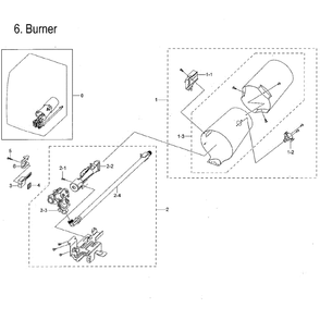 Heater Diagram and Parts List for DVG45M5500P A3-0000 Samsung Dryer