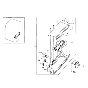 Heater Assembly Diagram and Parts List for DV484ETHAWR A1-01 Samsung Dryer