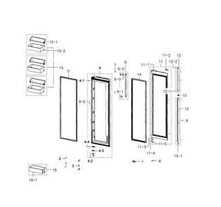 Part Location Diagram of DA61-09906A Samsung FIXER GUARD;FSR CD,ABS,C