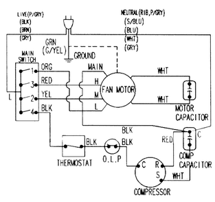Wiring Information Diagram and Parts List for AW1400A XAA Samsung Air Conditioner