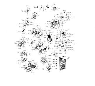 Fridge Diagram and Parts List for RFG237AABP XAA-0002 Samsung Refrigerator