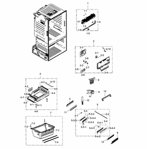 Part Location Diagram of DA61-09939A Samsung Guide