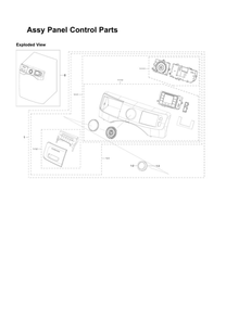 Control Panel Assembly Diagram and Parts List for WF45N5300AW US-51 Samsung Washer