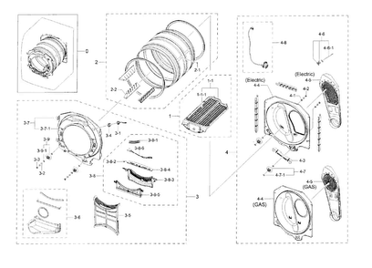 Part Location Diagram of DC98-01720B Samsung Cushion