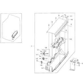 Heater Assy Diagram and Parts List for DV50F9A6EVW A2-0000 Samsung Dryer