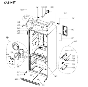 Part Location Diagram of 3018124000 Maytag Refrigerator light switch