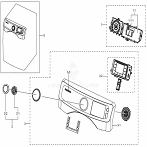 Part Location Diagram of DC41-00256A Samsung Pcb Display
