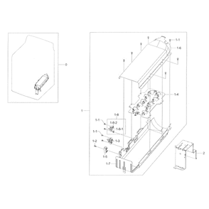 Heater Diagram and Parts List for DV45H7000EW A2-0001 Samsung Dryer