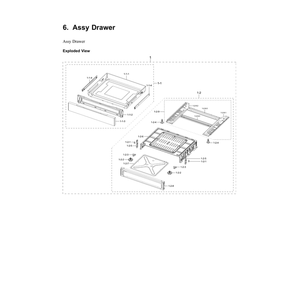 Part Location Diagram of DG64-00925H Samsung Chassis Panel-Drawer