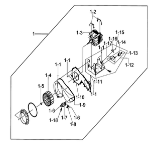 Motor Assy Diagram and Parts List for DV206AGS XAA-0000 Samsung Dryer