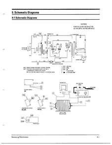 Complete Microwave Oven Page 7 Diagram and Parts List for MW4371G XAA Samsung Microwave