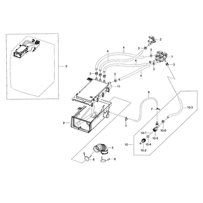 Housing-Drawer Diagram and Parts List for WF457ARGSWR A2-0000 Samsung Washer